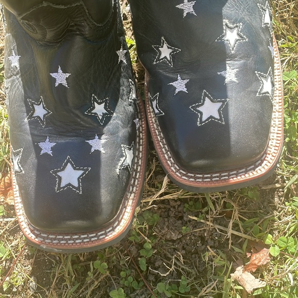 Laredo Stargazer leather western boots with embroidered stars 8.5 medium women - Picture 13 of 16